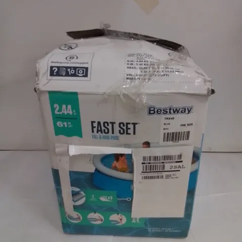 BOXED BESTWAY 8FT FAST SET FILL & RISE POOL 