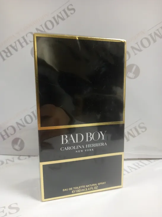 BOXED CAROLINA HERRERA BAD BOY IT'S SO GOOD TO BE BAD EAU DE TOILETTE 100ML TESTER BOTTLE