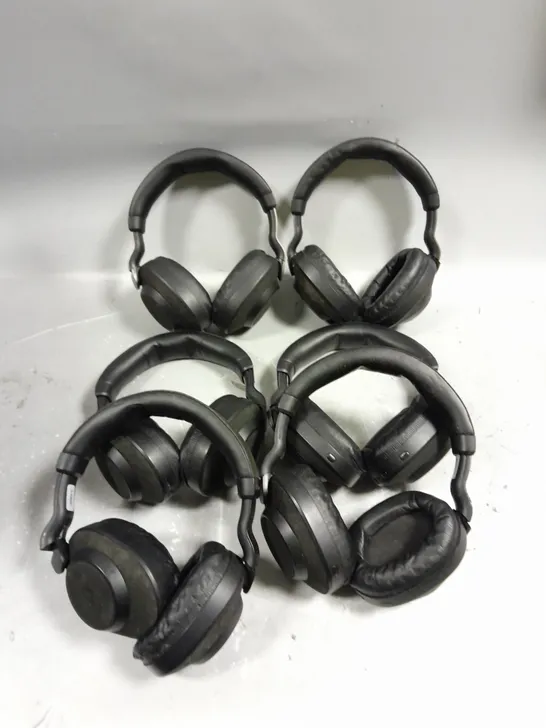 6 X JABRA WIRELESS BLUETOOTH HEADPHONES IN BLACK