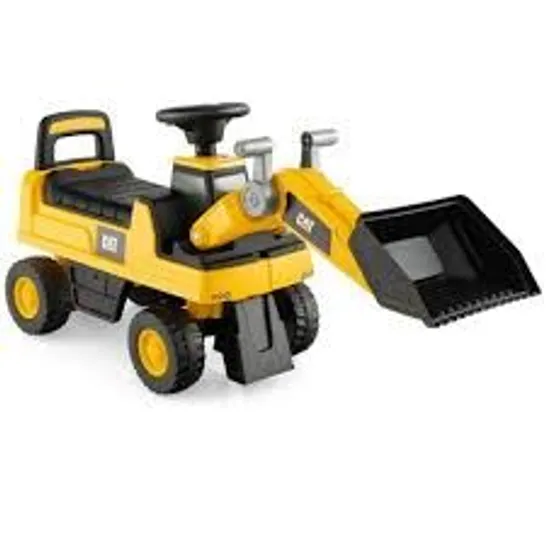 BOXED COSTWAY KID'S RIDE-ON EXCAVATOR WITH ADJUSTABLE BUCKET - YELLOW