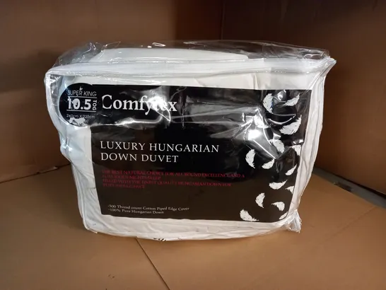 COMFYTEX LUXURY HUNGARIAN DOWN DUVET  - SUPER KING 10.5 TOG