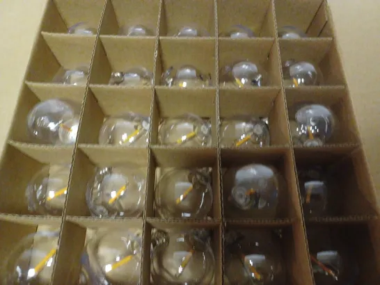 BOXED BRIGHTOWN CLEAR G40 LED GLOBE STRING LIGHT SET