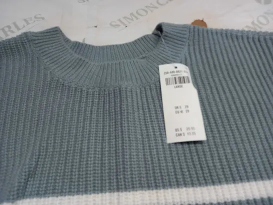 HOLLISTER CREW KNITTED JUMPER - LARGE