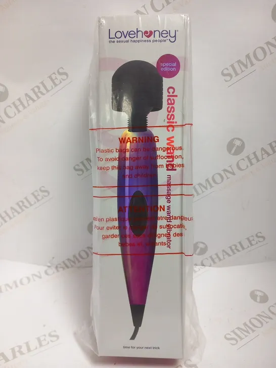 BOXED LOVE HONEY CLASSIC WAND MASSAGE WAND VIBRATOR