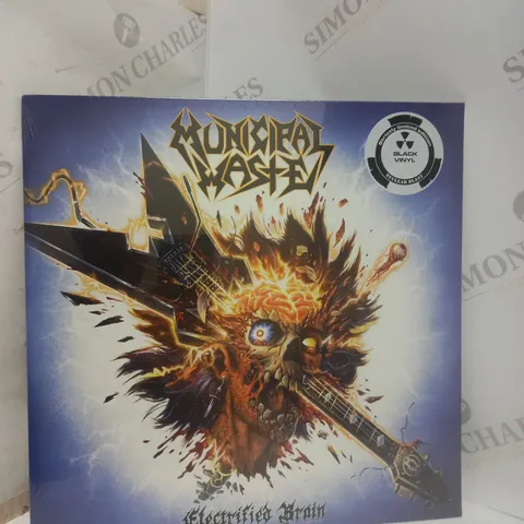 SEALED MUNICIPAL WASTE ELECTRIFIED BRAIN LIMITED EDITION BLACK VINYL