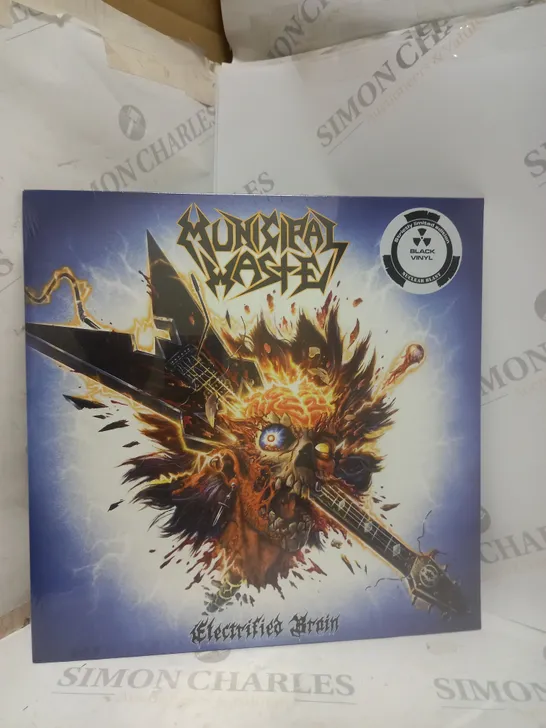 SEALED MUNICIPAL WASTE ELECTRIFIED BRAIN LIMITED EDITION BLACK VINYL