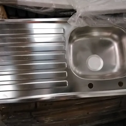 CHROME SINK AND DRAIN TOP