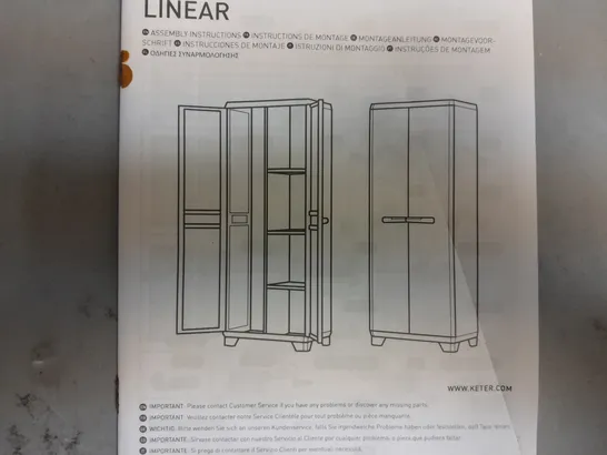 BOXED KETER LINEAR MULTIPURPOSE CABINET 