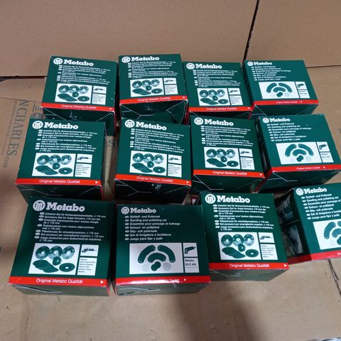 LOT OF APPROX 12 BOXES OF ANGLE GRINDER ACCESSORY SETS AND SANDING & POLISHING SETS