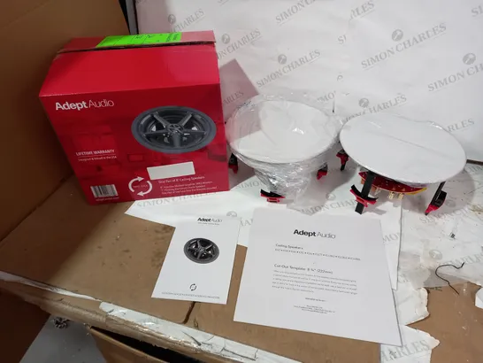 BOXED ADEPT AUDIO IC66 CEILING SPEAKERS