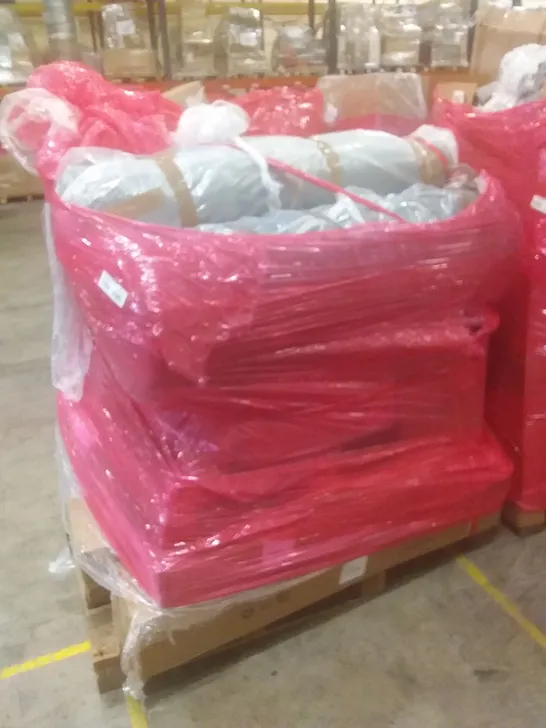 PALLET OF ASSORTED HOUSEHOLD PRODUCTS AND ITEMS, INCLUDING; MATTRESSES OR MATTRESS PROTECTORS, DEHUMIDIFIER, BOXED FURNITURE ETC 