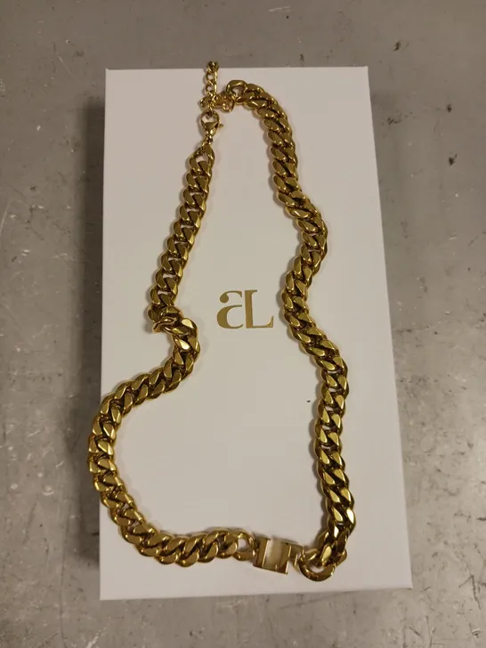 ABBOTT LYON PERSONALISED 'LF' CHAIN LINK NECKLACE 