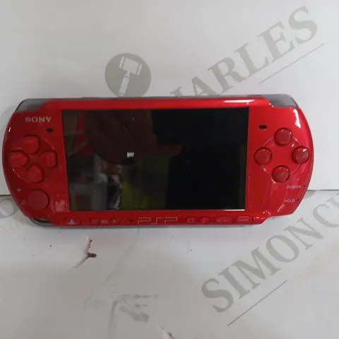 SONY PSP IN RUBY RED HAND HELD GAME CONSOLE