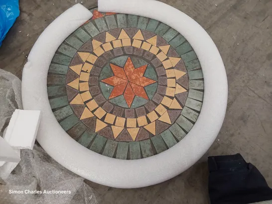 BOXED MOSAIC CIRCULAR TABLE