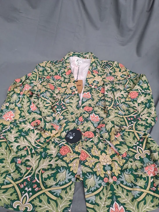 JOANIE RITCHIE FLORAL PLATTERN BLAZER JACKET SIZE 16