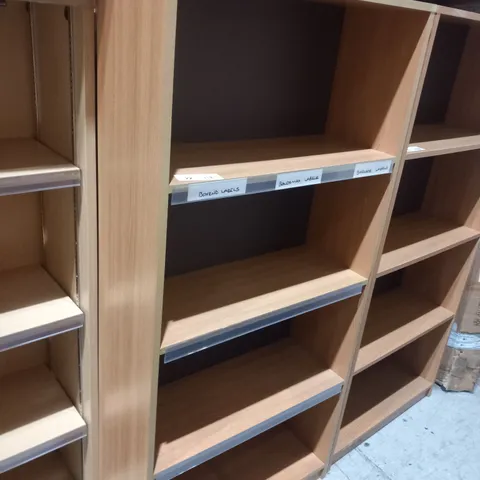 DESIGNER OAK EFFECT BOOK CASE