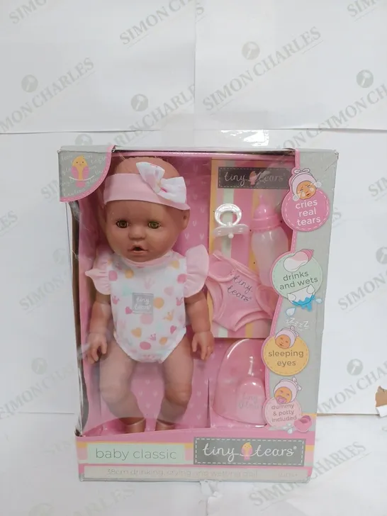 TINY TEARS  BABY CLASSIC 38CM CRYING AND WETTING DOLL