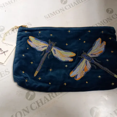 ELIZABETH SCARLETT DRAGONFLY TEAL EVERYDAY POUCH