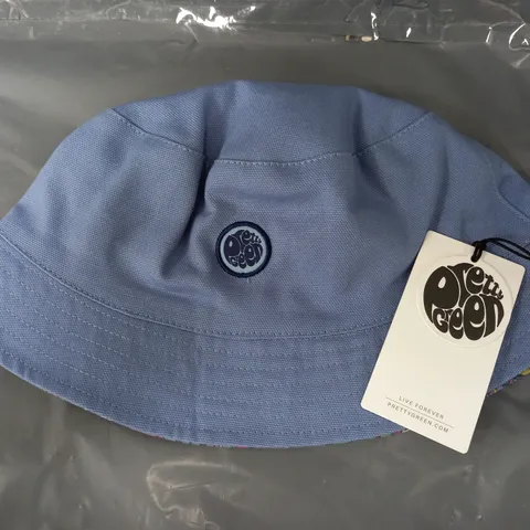 PRETTY GREEN MYSTIC PAISLEY BUCKET HAT IN BLUE - LARGE