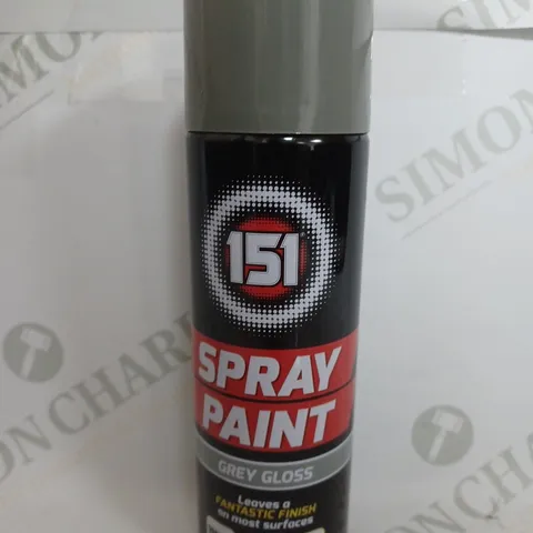 BOX OF 12 151 SPRAY PAINT GREY GLOSS