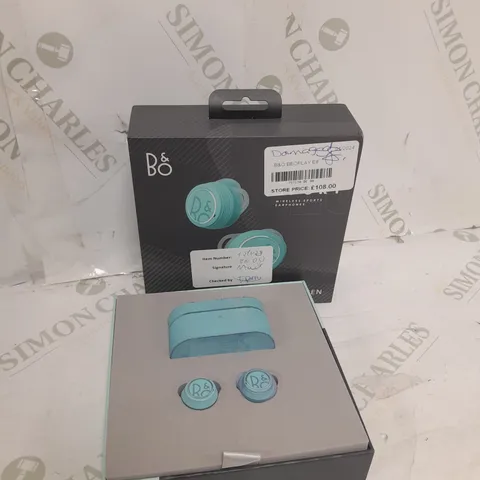 BOXED BANG & OLUFSEN BEOPLAY E8 SPORT TWS EARPHONES - BLUE