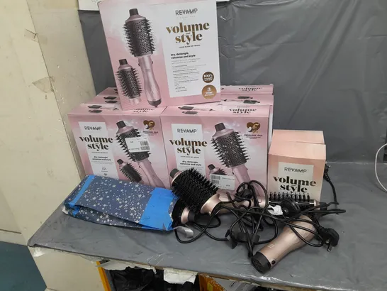 9 X REVAMP PROFESSIONAL VOLUME AND STYLE 1200W BLOW DRY BRUSH 