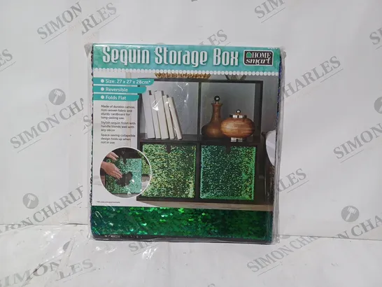 HOME SMART SEQUIN STORAGE BOX