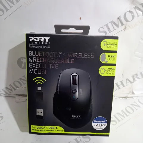 BOXED PORT BLUETOOTH + RECHARGEABLE MOUSE 