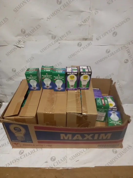 LOT TO CONTAIN 70 ASSORTED LIGHT BULBS, SPECIFICATIONS AND BRANDS MAY VARY