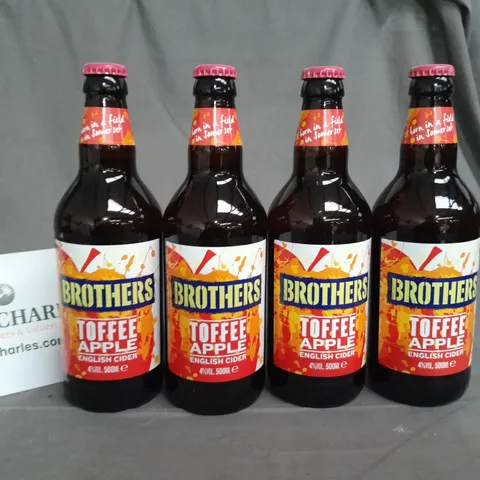 LOT OF 12 500ML BROTHERS TOFFEE APPLE ENGLISH CIDER