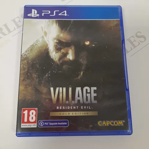 PLAYSTATION 4 VILLAGE RESIDENT EVIL GOLD EDITION