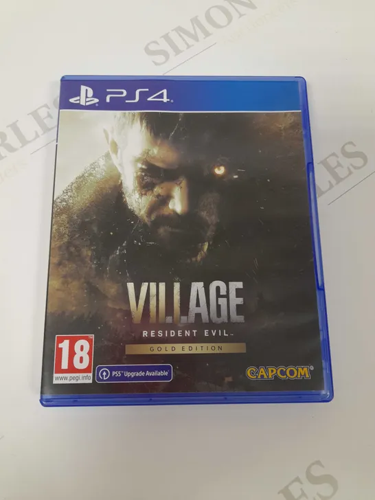 PLAYSTATION 4 VILLAGE RESIDENT EVIL GOLD EDITION