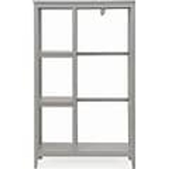 BOXED LYNTON COMPACT OPEN WARDROBE IN GREY - 1 BOX