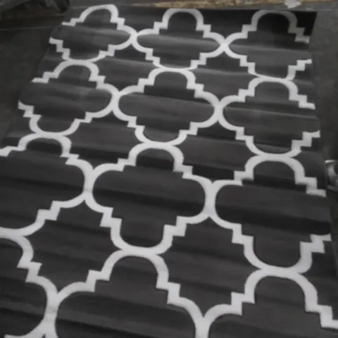Modern trends rug white/grey pattern 160x220cm