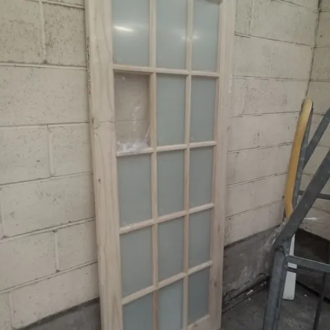 15 LITE KNOTTY PINE OBSCUR GLAZED INTERNAL DOOR 2032×813MM