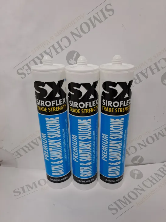 SET OF 5 SX SIROFLEX TRADE STRENGTH BATH & SANTARY SILICONE