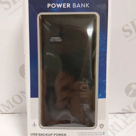 BOXED USB BACKUP POWER BANK - BLACK