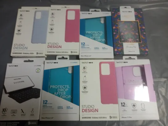 LOT OF APPROXIMATELY 100 ASSORTED BRAND NEW MOBILE PHONE AND TABLET CASES TO INCLUDE TECH21, MAROO AND INCASE