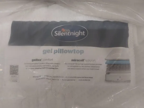 QUALITY BAGGED 6' SUPER KINGSIZE SILENTNIGHT GEL PILLOWTOP MATTRESS 