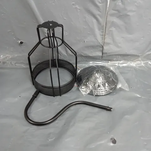 SET OF 2 LEDSONE EASY FIT LIGHT PENDANTS - METAL DIAMOND CAGE LAMPSHADE