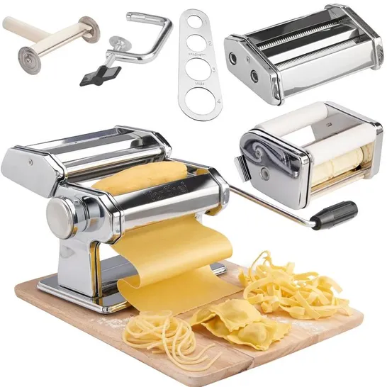 BOXED 6 PIECE PASTA MAKER & ATTACHMENT 