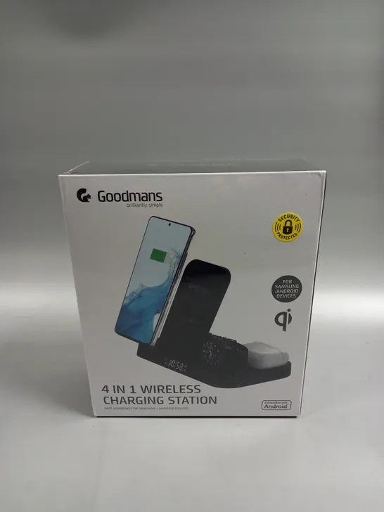 BOXED SEALED GOODMANS 4 IN 1 WIRELESS CHARGING STATION 