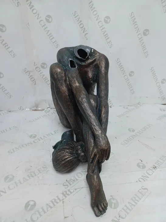 MY GARDEN STORIES AGED BRONZE EFFECT FEMALE SCULPTURE