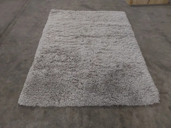 ASIATIC FLUFFY SHAGGY FLINT RUG - 160 x 230cm