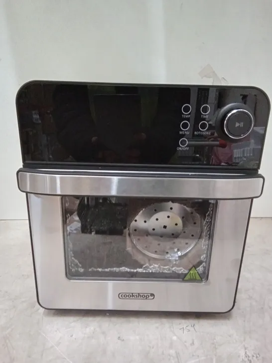 (SMASHED GLASS FRONT) BOXED COOKSHOP AIR FRYER OVEN 14.5L WITH ACCESSORIES