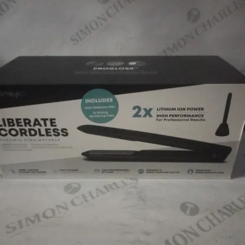 BRAND NEW BOXED PROGLOSS LIBERATE CORDLESS CERAMIC HAIR STRAIGHTENER (ST-2600-EU2)