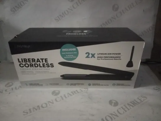 BRAND NEW BOXED PROGLOSS LIBERATE CORDLESS CERAMIC HAIR STRAIGHTENER (ST-2600-EU2)