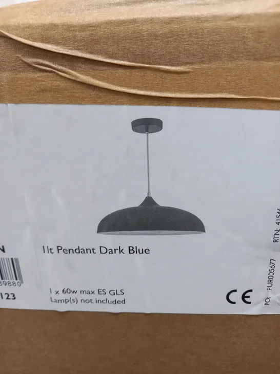 KAELAN 1 LIGHT CEILING PENDANT IN BLUE