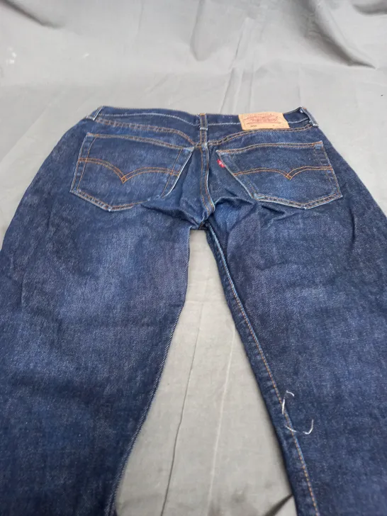 LEVIS 501 DARK DENIM JEANS - W31 L32