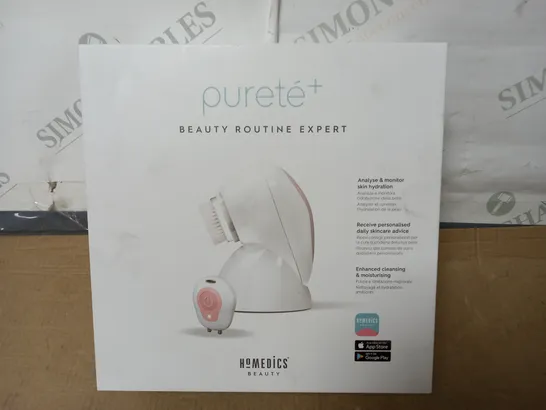 BOXED AS NEW HOMEDICS BEAUTY PURETE+ CLEANSING AND EXFOLIATING BRUSH